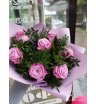 Букет розовых роз «Чудесная пора» 3