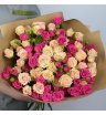 Букет розовых роз «Волшебный день»