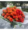 Букет кустовых роз «Огниво» 2