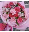 Букет из гвоздик «Розовый день» 2