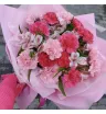 Букет из гвоздик «Розовый день» 1