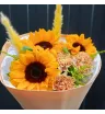 Букет с подсолнухами &laquo;Нежное сияние&raquo;