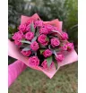 Букет розовых роз «Куколка»