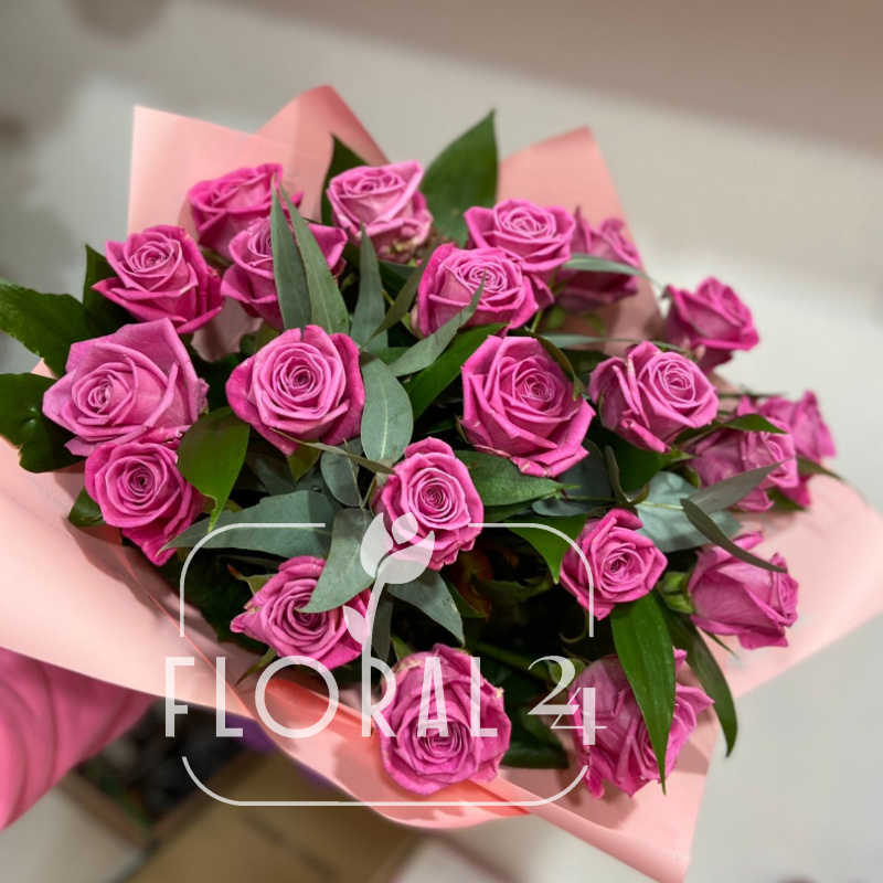 Букет розовых роз «Куколка» 1