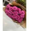Букет розовых роз «Аква в крафте» 1