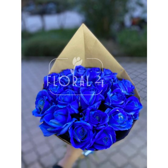 Монобукет «Букет синих роз»