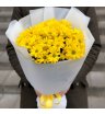 Монобукет «Желтые хризантемы»