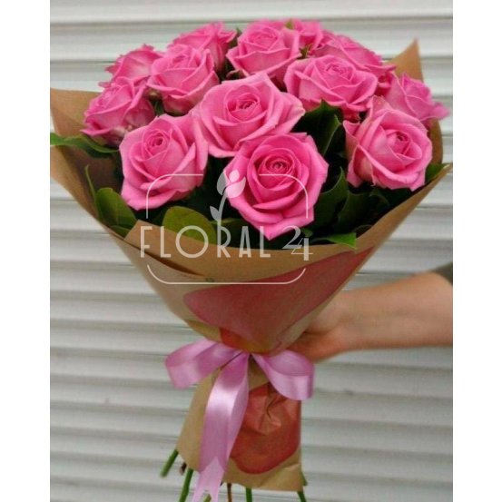 Букет розовых роз «Розовая мечта»